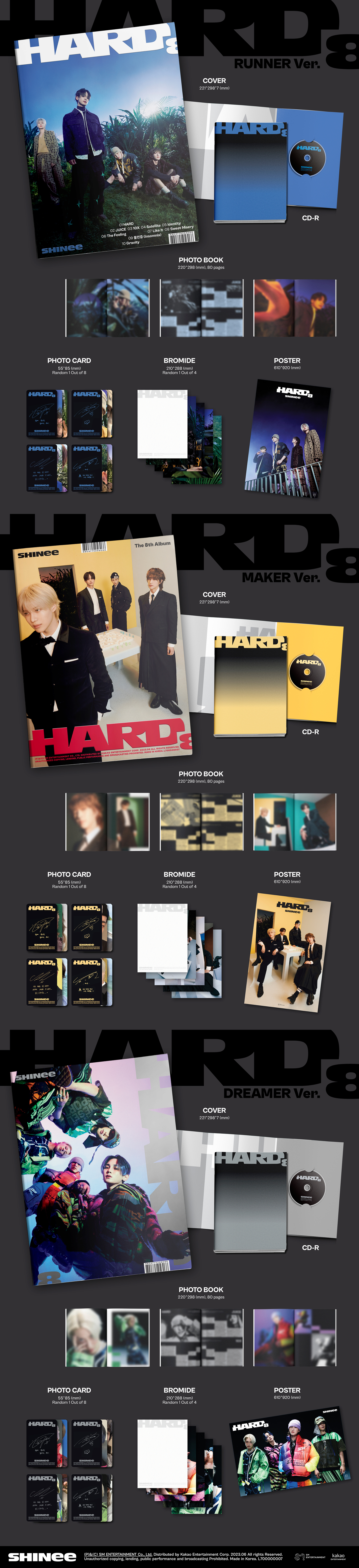 ktown4u.com : [3CD SET] SHINee - The 8th Album [HARD] (Photo Book